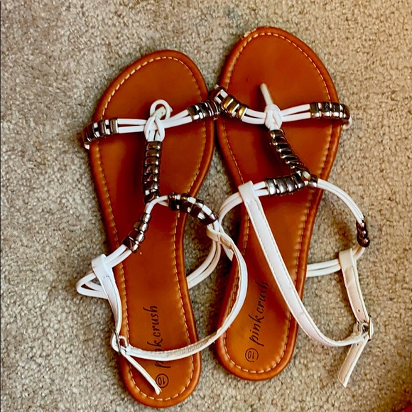 White beaded sandals - Picture 1 of 1